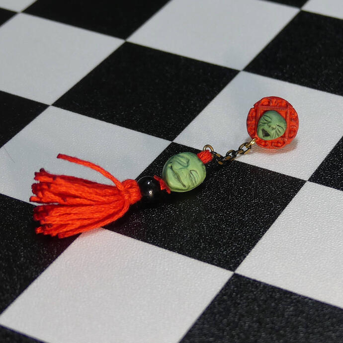 "HIKI" single ear Dangle